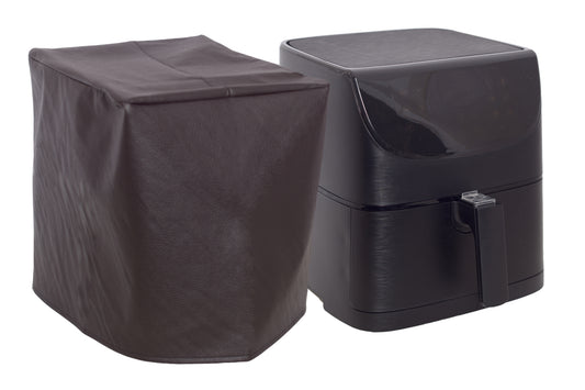 The Perfect Dust Cover, Brown Padded Cover Compatible with Ninja DZ071 Foodi FlexBasket Air Fryer with 7qt MegaZone, Anti-Static, Double Stitched and Waterproof Dust Cover Dimensions 18.9''W x 11.9''D x 11.3''H by Perfect Dust Cover LLC