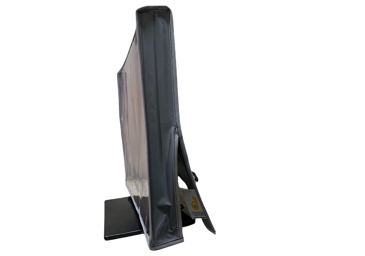 The Perfect Dust Cover, Silver Gray Nylon Cover with Clear Front Compatible with 23.8-inch LED/LCD Monitors, Anti Static Waterproof Monitor Cover Dimension 22''W x 2''D x 14''H by Perfect Dust Cover