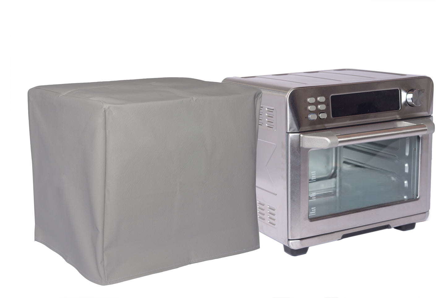 Perfect Dust Cover, Silver Vinyl PADDED Dust Cover Compatible with Cosori 26-Quart Ceramic Air Fryer Oven Model CCO-R251-SUS, PADDED for added protection against falls and kicks. Anti Static, Double Stitched and Waterproof Air Fryer Dust Cover