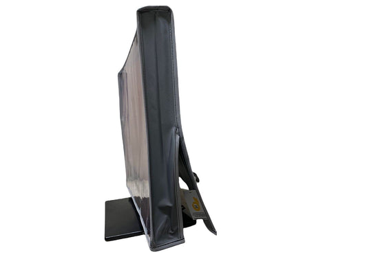 The Perfect Dust Cover, Silver Gray Nylon Cover with Clear Front Compatible with 23.8-inch LED/LCD Monitors, Anti Static Waterproof Monitor Cover Dimension 22''W x 2''D x 14''H by Perfect Dust Cover