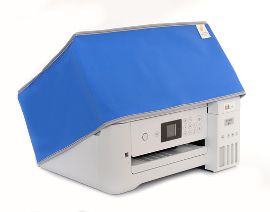 The Perfect Dust Cover, Royal Blue Nylon Cover Compatible with Epson EcoTank ET-3843 All-in-One Supertank Printer, Anti Static and Waterproof Dust Cover by The Perfect Dust Cover LLC