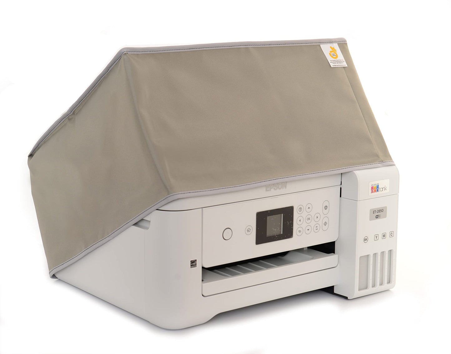 The Perfect Dust Cover, Silver Gray Nylon Cover Compatible with Epson EcoTank ET-3850, Epson EcoTank ET-4800 and Epson EcoTank ET-4850 Printers, Anti Static and Double-Stitched by The Perfect Dust Cover LLC