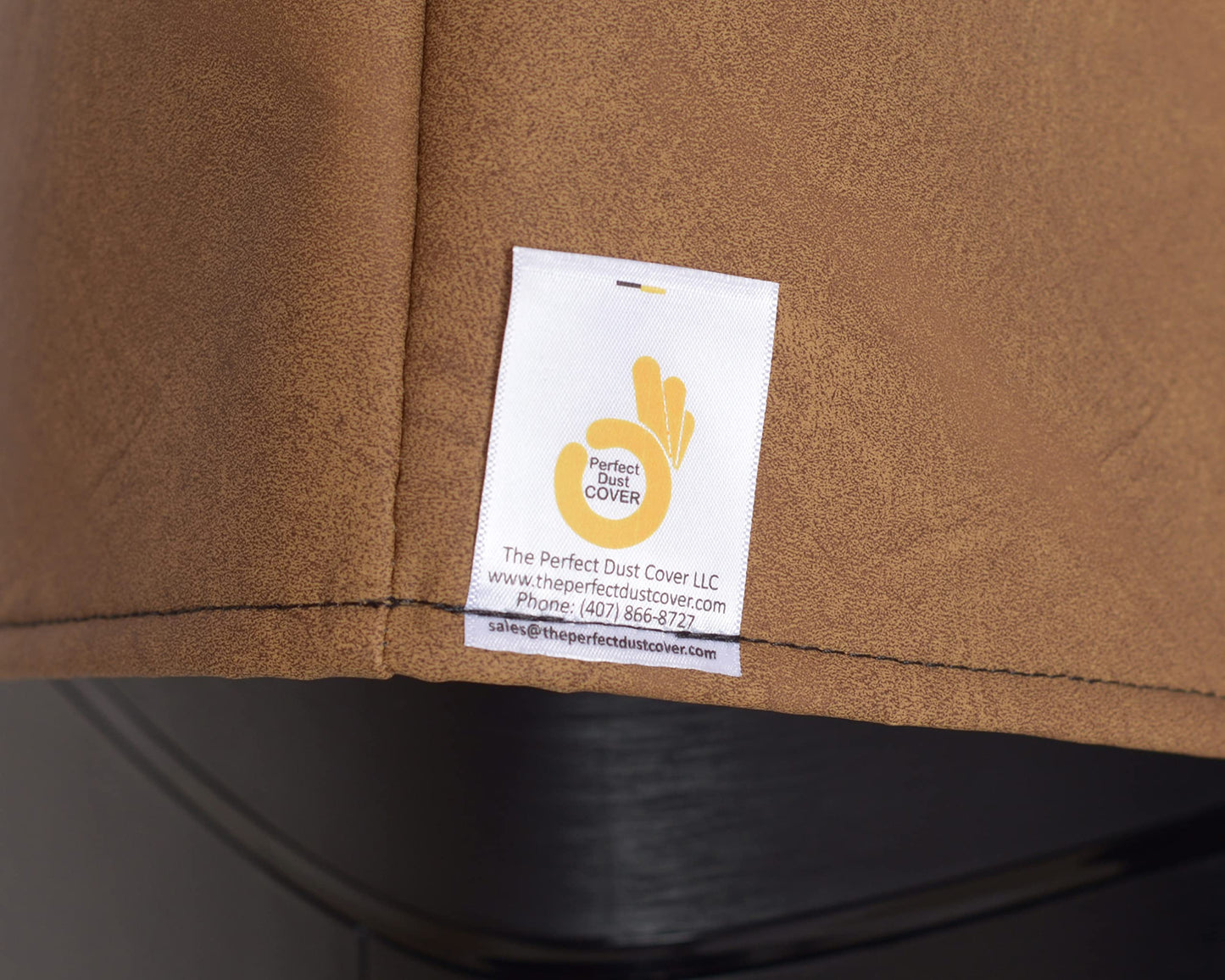 The Perfect Dust Cover, Tan Padded Cover Compatible with Cosori CS158-AF Smart Air Fryer 5.8QT, Anti Static and Waterproof Dust Cover Dimensions 14.2''W x 11.7''D x 12.6''H by The Perfect Dust Cover LLC