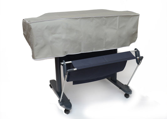 The Perfect Dust Cover, Silver Gray Nylon SHORT Cover Compatible with Epson SureColor T7270D Dual Roll Edition Printer, Anti-Static, Double Stitched and Waterproof Cover Dimensions 64''W x 30''D x 12''H by The Perfect Dust Cover LLC